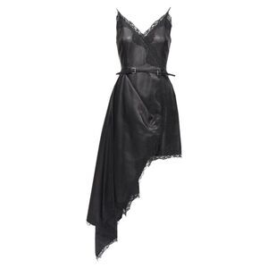 Alexander Mcqueen 2022 Leather Wrap Dress